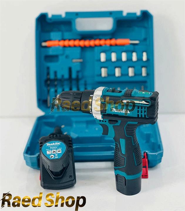 دریل 24 ولت ماکیتا همراه با پک ابزار مدل 24V Makita With Toolbox